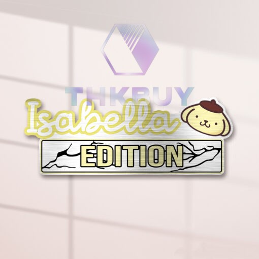 Personalized Pompompurin Edition Laser Engraved Car Name Badge - Image 2