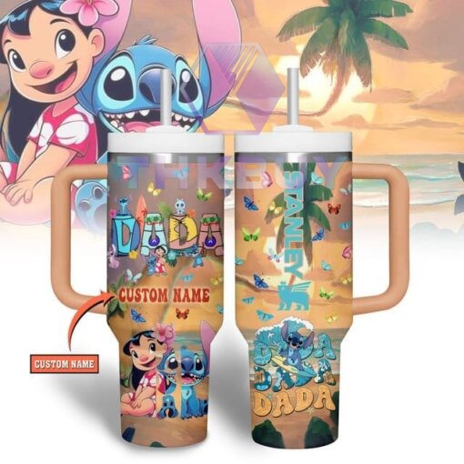 Stitch 40oz Stanley Handle Tumbler - THK2029