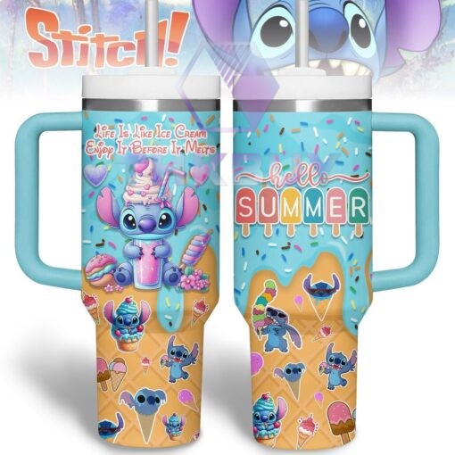 Stitch 40oz Stanley Handle Tumbler - THK2030