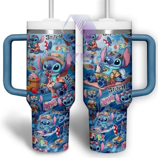 Stitch 40oz Stanley Handle Tumbler - THK2033