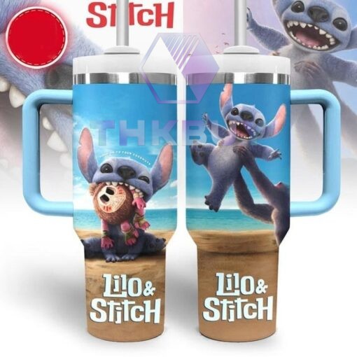Stitch 40oz Stanley Handle Tumbler - THK2034