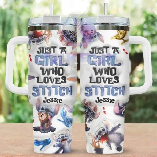 Stitch 40oz Stanley Handle Tumbler - THK2032