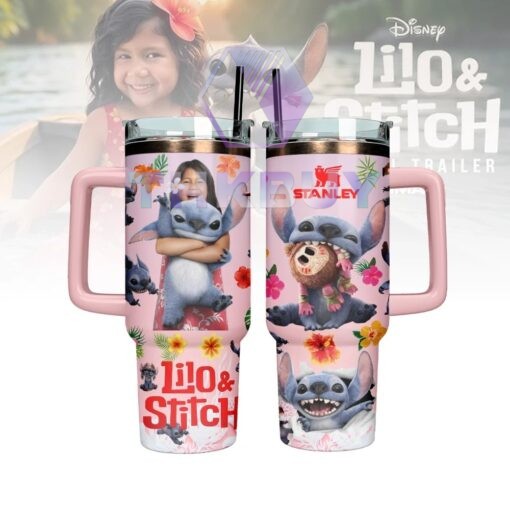 Stitch 40oz Stanley Handle Tumbler - THK2036