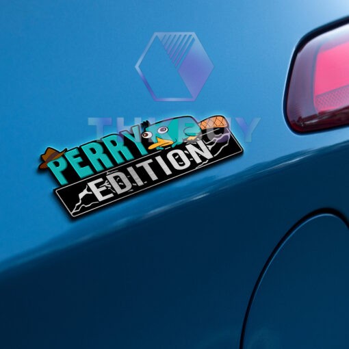 Perry the Platypus (Agent P) Edition Laser Engraved Car Name Badge - Image 2