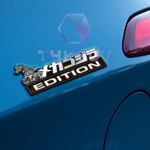 Mechagodzilla Edition Laser Engraved Car Name Badge - Image 3