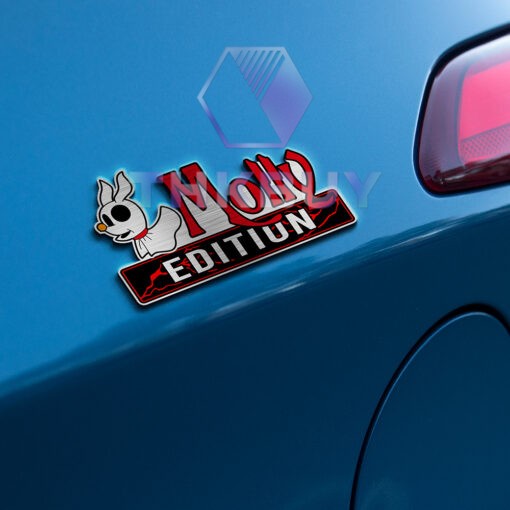 Personalized Molly Edition Laser Engraved Car Name Badge - Image 3