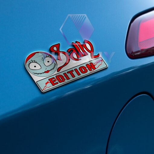 Personalized Sally Edition Laser Engraved Car Name Badge - Image 3