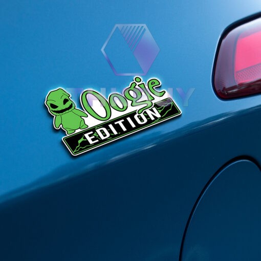 Personalized Oogie Edition Laser Engraved Car Name Badge - Image 3