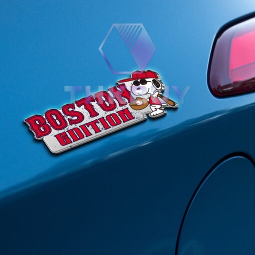 Snoopy x Bonton Edition Laser Engraved Car Name Badge - Image 3