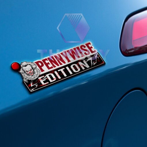 Pennywise Edition Laser Engraved Car Name Badge - Image 3