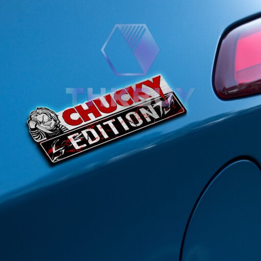 Chucky Edition Laser Engraved Car Name Badge - Image 3