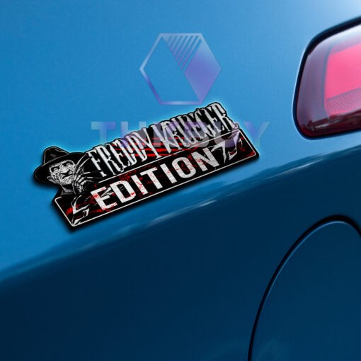 Freddy Krueger Edition Laser Engraved Car Name Badge - Image 3