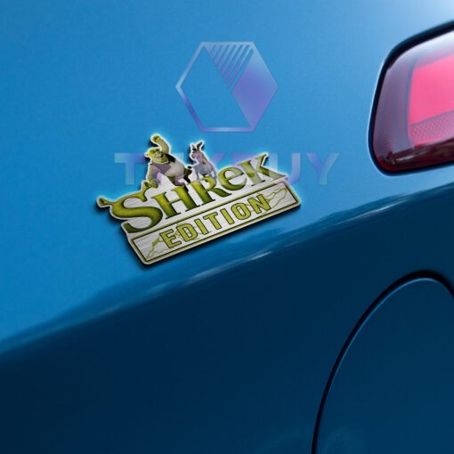 Shrek Edition Laser Engraved Car Name Badge - Image 3