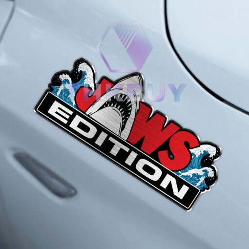 Jaws Edition Laser Engraved Car Name Badge - Image 5