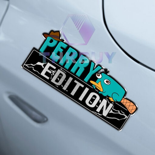 Perry the Platypus (Agent P) Edition Laser Engraved Car Name Badge - Image 3
