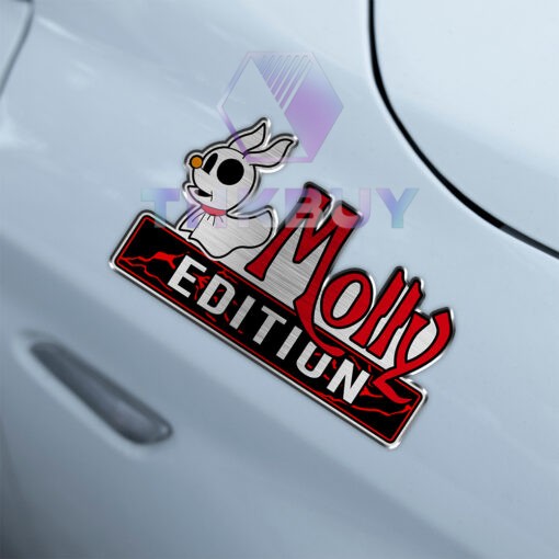 Personalized Molly Edition Laser Engraved Car Name Badge - Image 4
