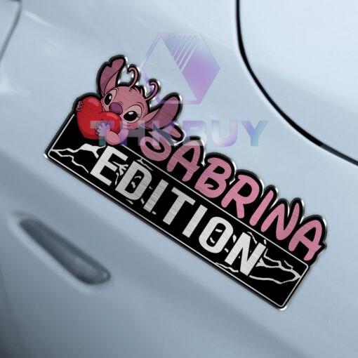 Personalized Stitch 626 & Angel 624 Editon Car Emblem - Image 3