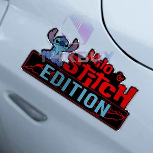 Personalized Lilo & Stitch Custom Name Car Emblem - Image 4