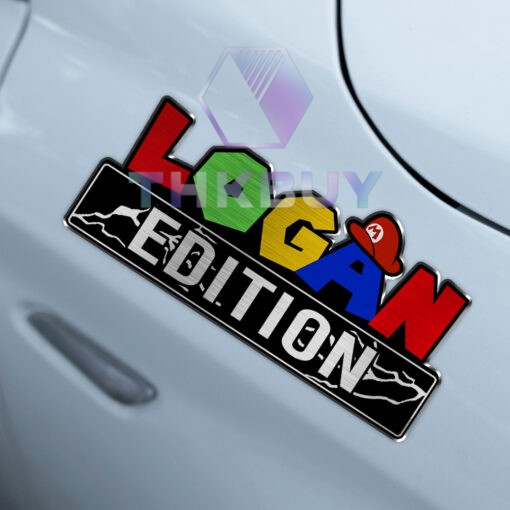 Personalized Super Mario Edition Laser Engraved Car Name Badge - Image 4