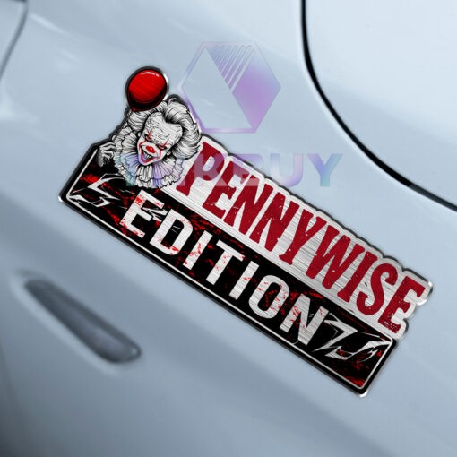 Pennywise Edition Laser Engraved Car Name Badge - Image 4