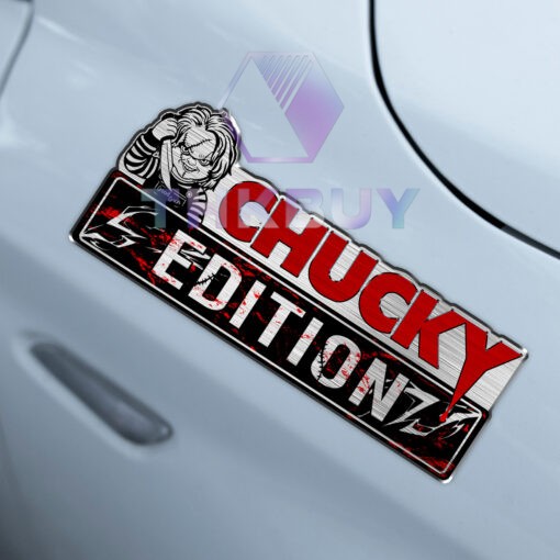 Chucky Edition Laser Engraved Car Name Badge - Image 4