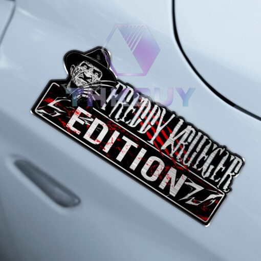 Freddy Krueger Edition Laser Engraved Car Name Badge - Image 4