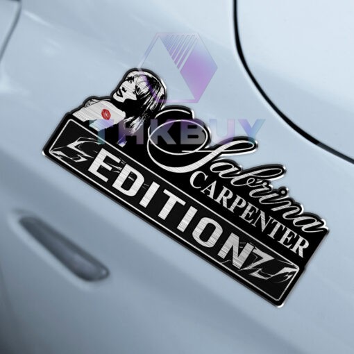 Sabrina Carpenter Edition Laser Engraved Car Name Badge - Image 4