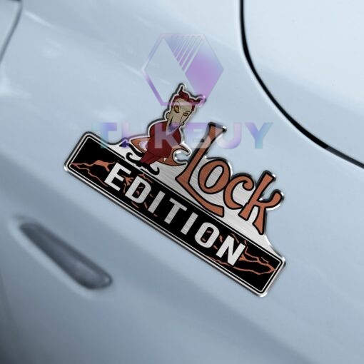 Personalized Lock Edition Laser Engraved Car Name Badge - Image 4