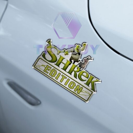 Shrek Edition Laser Engraved Car Name Badge - Image 4