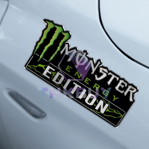 Monster Energy Edition Laser Engraved Car Name Badge - Image 4