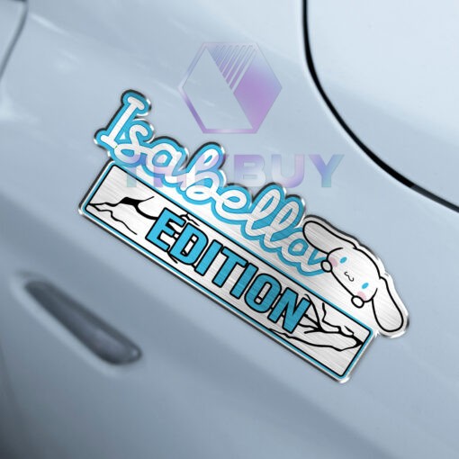 Personalized Cinamonroll Edition Laser Engraved Car Name Badge - Image 5