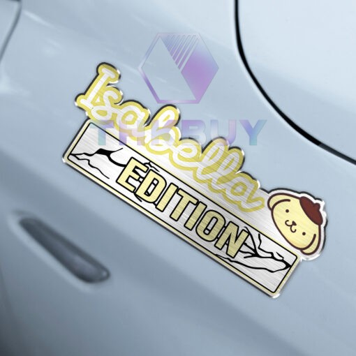 Personalized Pompompurin Edition Laser Engraved Car Name Badge - Image 5