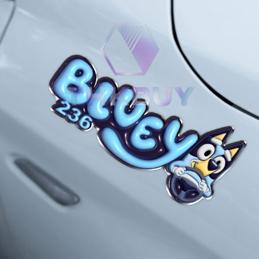 Personalized Bluey Laser Engraved Car Name Badge - Image 4