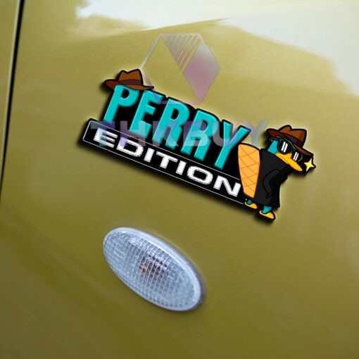 Perry the Platypus (Agent P) Edition Laser Engraved Car Name Badge - Image 4
