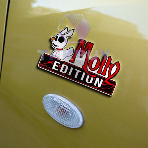 Personalized Molly Edition Laser Engraved Car Name Badge - Image 6