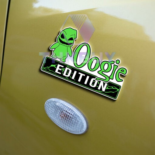 Personalized Oogie Edition Laser Engraved Car Name Badge - Image 4
