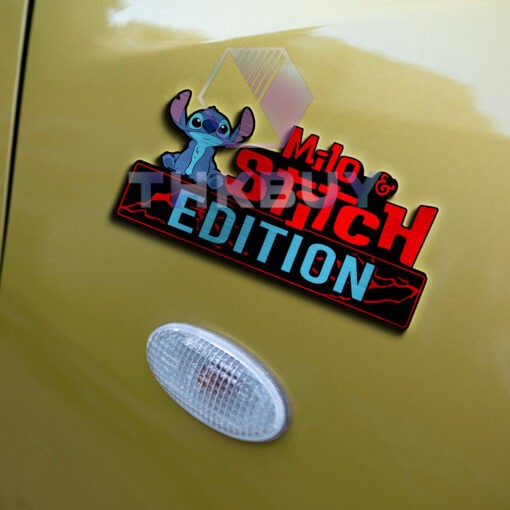 Personalized Lilo & Stitch Custom Name Car Emblem - Image 5