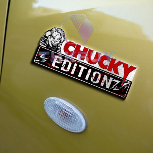 Chucky Edition Laser Engraved Car Name Badge - Image 5