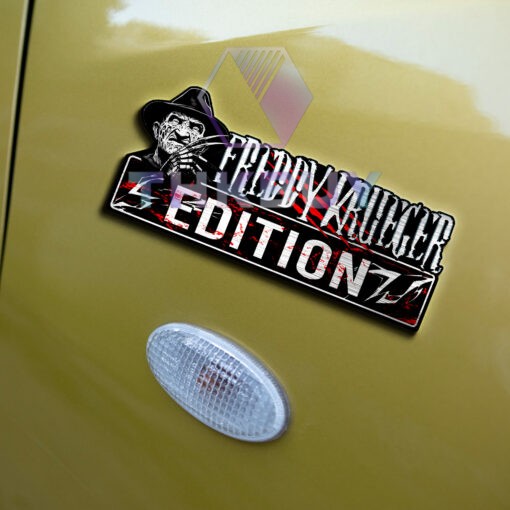Freddy Krueger Edition Laser Engraved Car Name Badge - Image 5
