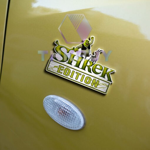 Shrek Edition Laser Engraved Car Name Badge - Image 6
