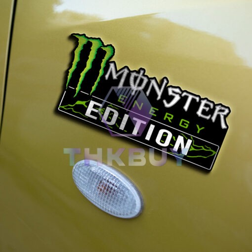 Monster Energy Edition Laser Engraved Car Name Badge - Image 6