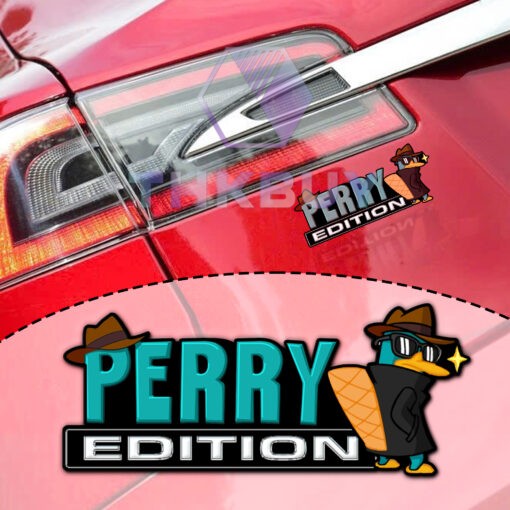 Perry the Platypus (Agent P) Edition Laser Engraved Car Name Badge - Image 5