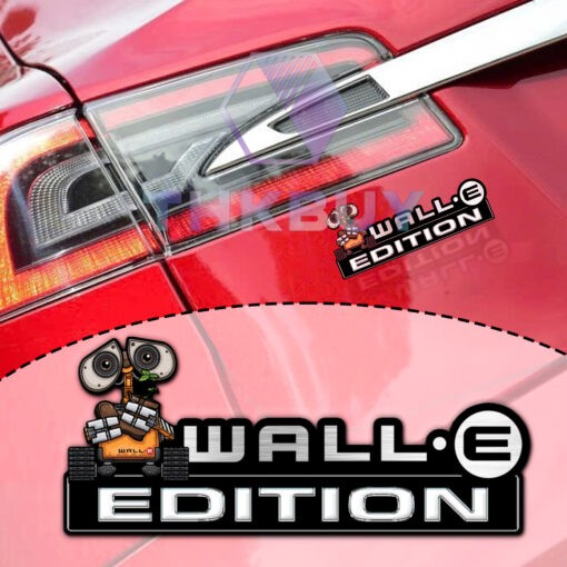 Wall-E Edition Laser Engraved Car Name Badge