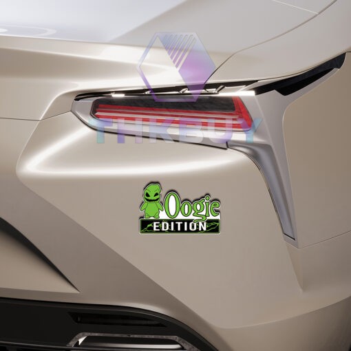 Personalized Oogie Edition Laser Engraved Car Name Badge - Image 5