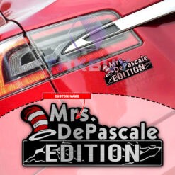 Personalized Teacher Dr. Seuss Edition Car Emblem