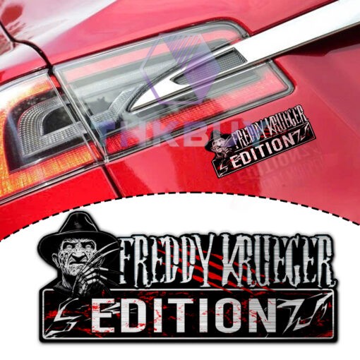 Freddy Krueger Edition Laser Engraved Car Name Badge