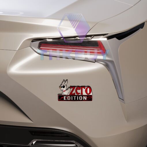 Personalized Zero Edition Laser Engraved Car Name Badge - Image 5