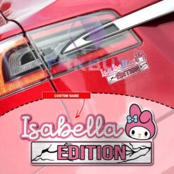 Personalized Rabbit Edition Laser Engraved Car Name Badge