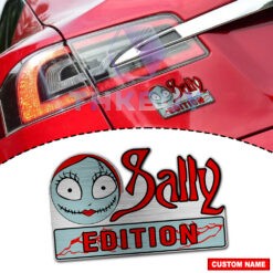 Personalized Sally Edition Laser Engraved Car Name Badge