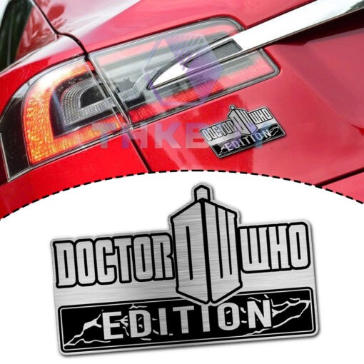 Doctor Who Edition Laser Engraved Car Name Badge
